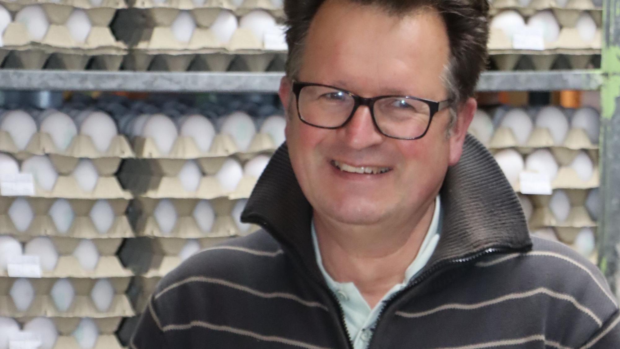 Eierproduzent Martin Füngeling.