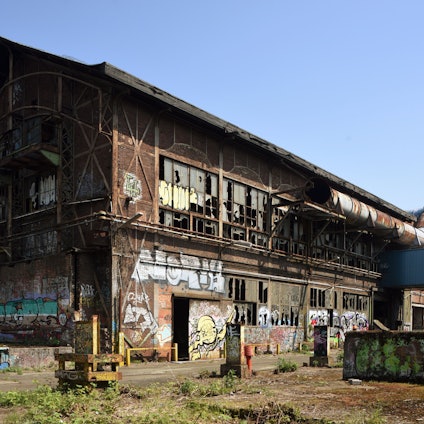Gebäude auf dem Otto-Langen-Quartier in Köln-Mülheim.