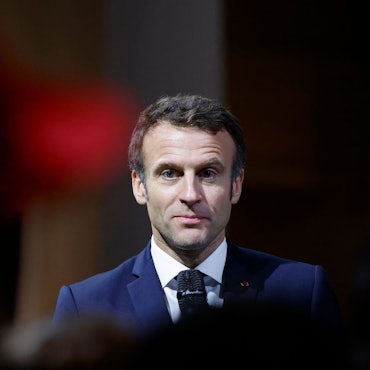 Emmanuel Macron bei einem Besuch in der US-Metropole New Orleans.