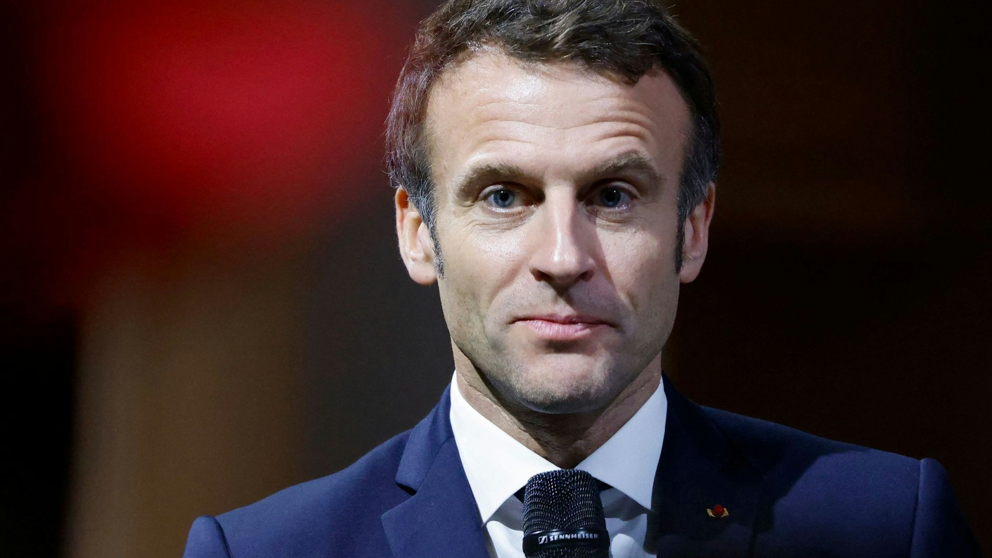 Emmanuel Macron bei einem Besuch in der US-Metropole New Orleans.