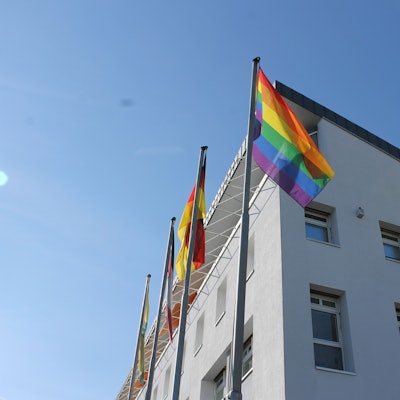 Zu sehen ist das Rathaus in Liblar.