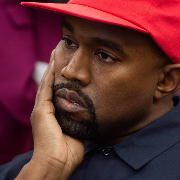 Kanye West im Oktober 2018 bei einem Treffen mit Donald Trump in Washington D.C.
