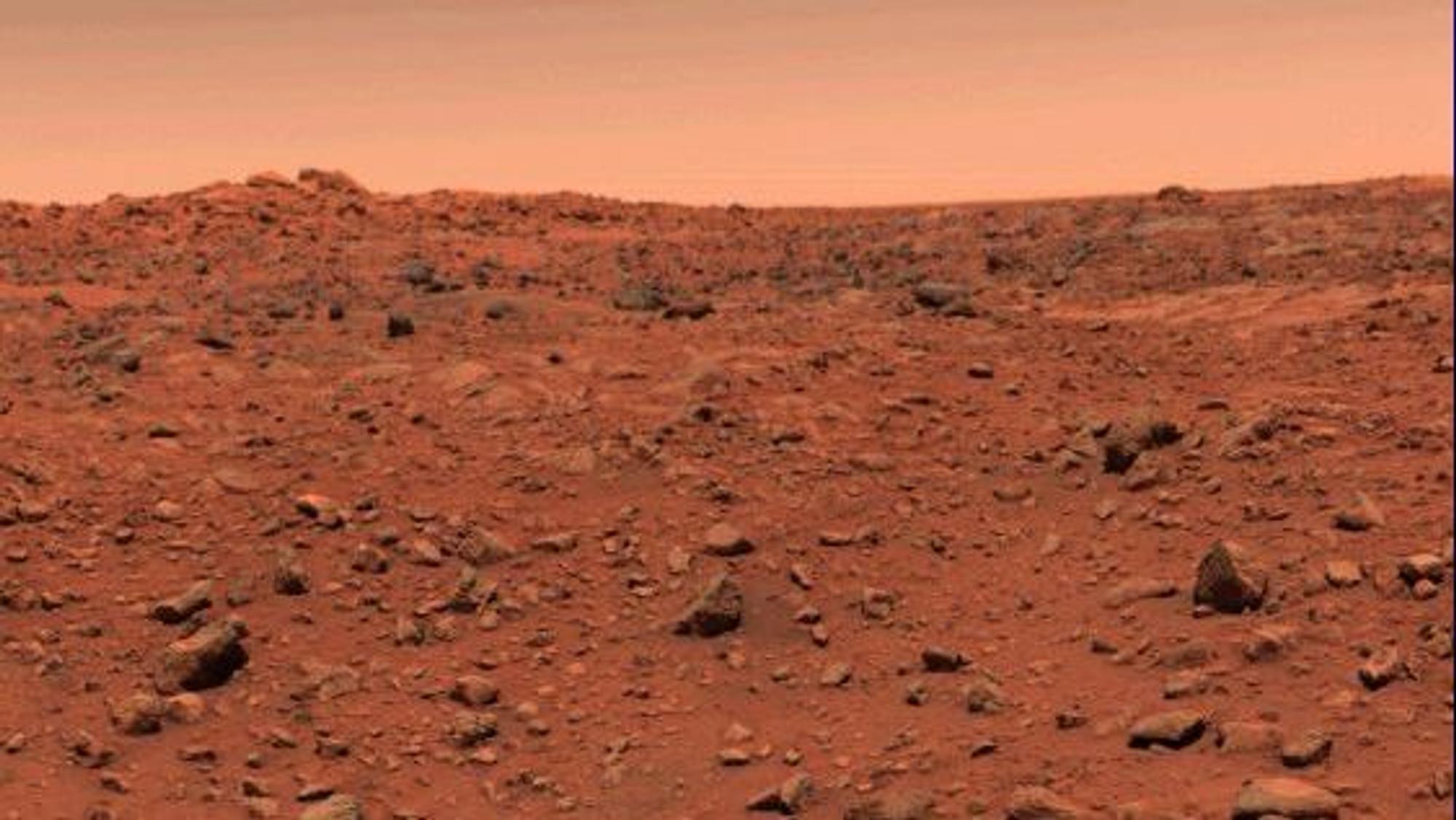 Eine Aufnahme der Mars-Mission „Viking 1“ der NASA aus dem Jahr 1997.