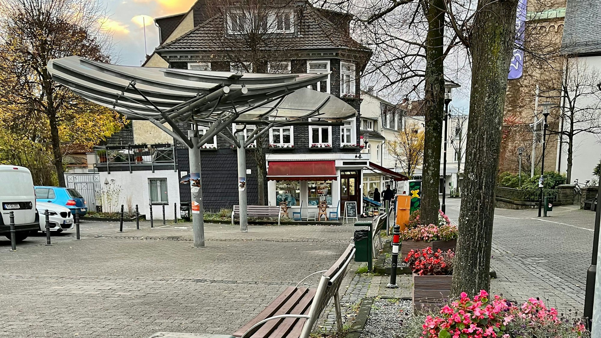 Der Marktplatz in Burscheid