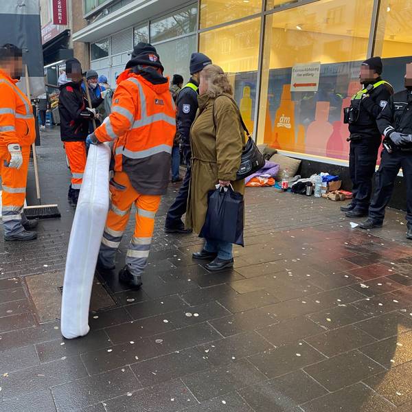 AWB, Aufräumaktion Obdachlose Köln