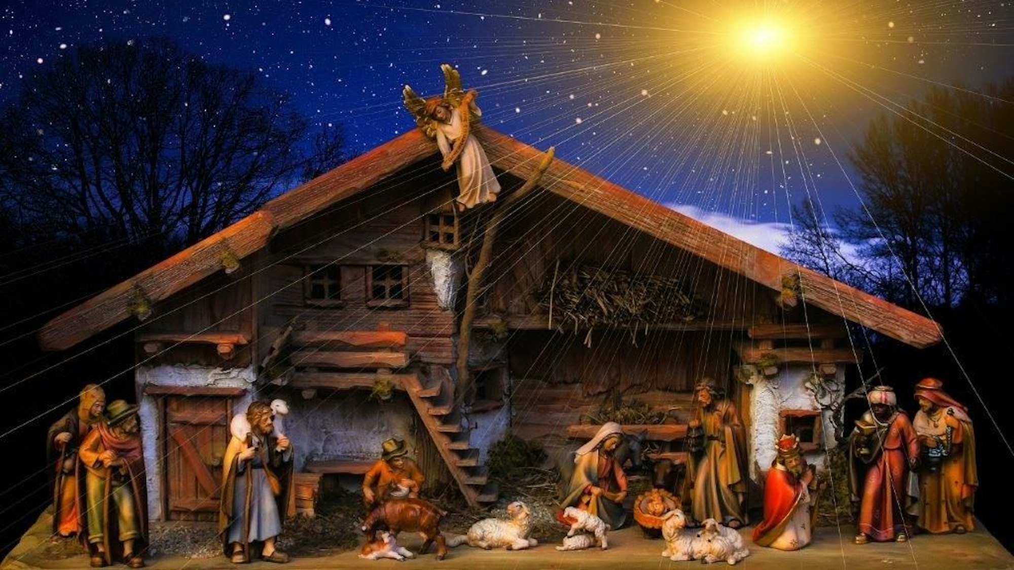 An Weihnachten feiern wir die Geburt Jesu Christi.
