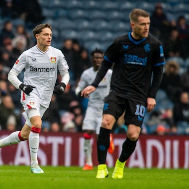 Bayer 04 Leverkusens Florian Wirtz im Testspiel in Glasgow