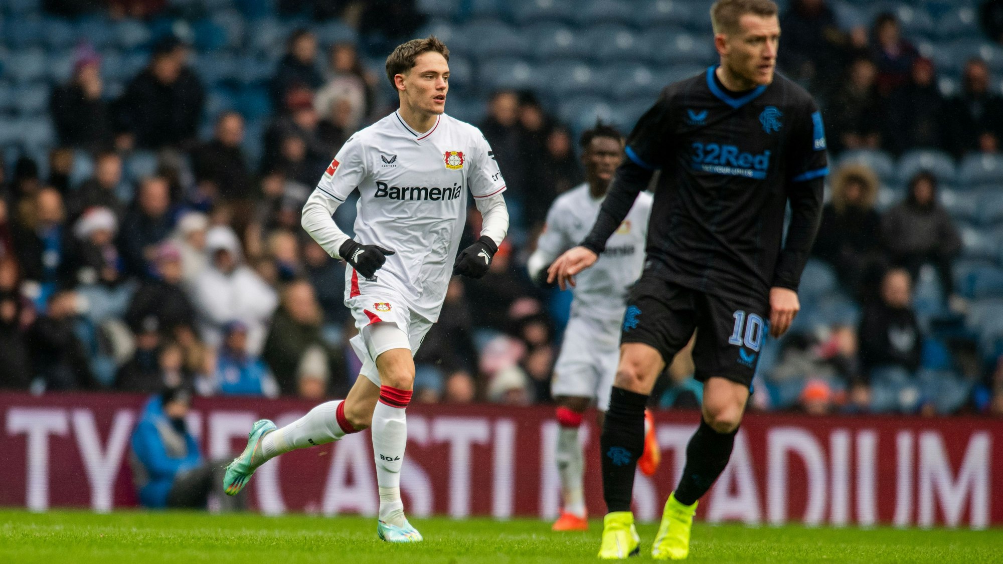 Bayer 04 Leverkusens Florian Wirtz im Testspiel in Glasgow