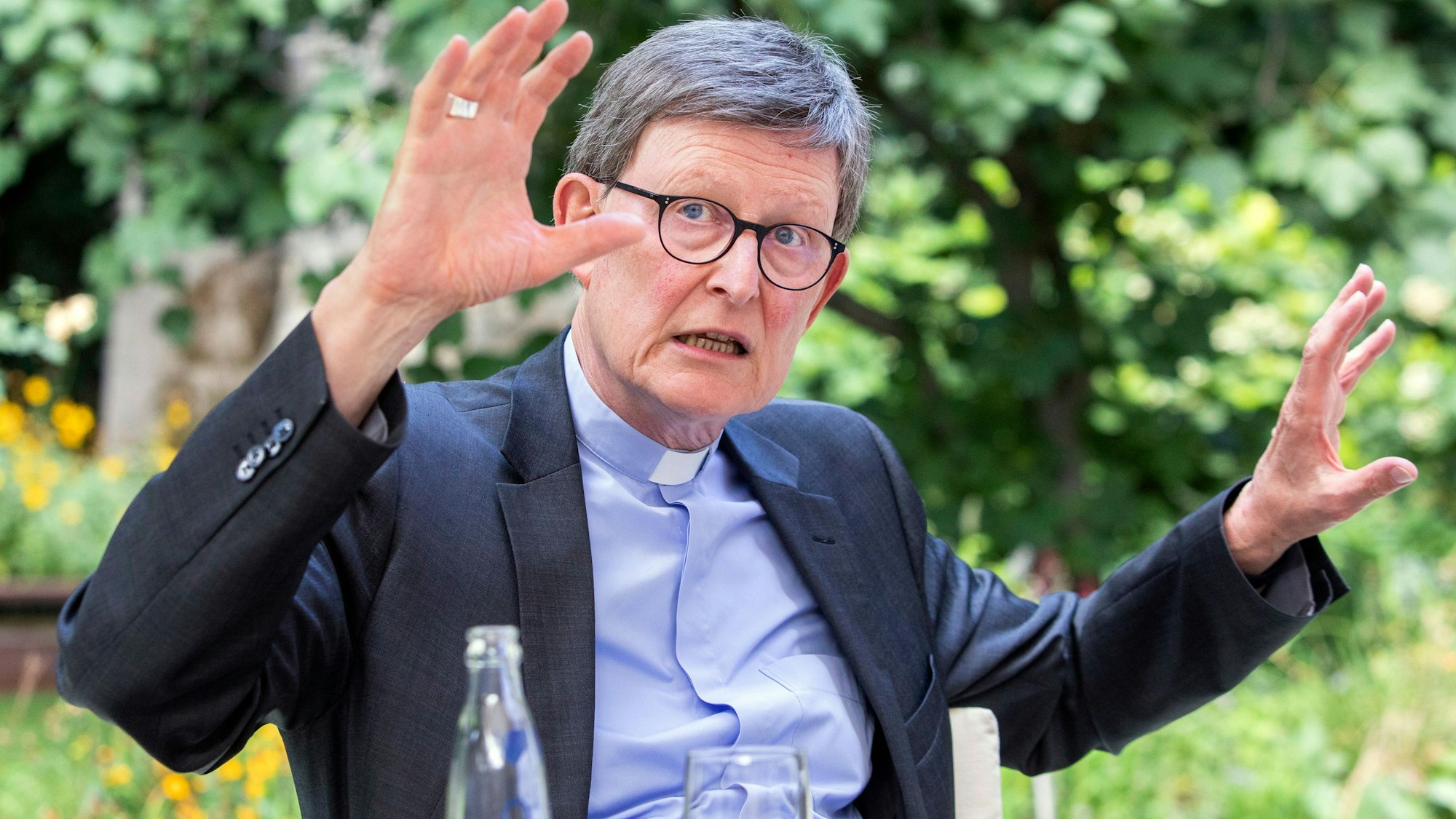 01.09.2022, Köln: Interview mit Kardinal Rainer Woelki  im Garten des erzbischöflichen Hauses