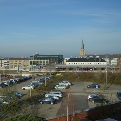 Der Parkplatz hinter dem Bahnhof Euskirchen