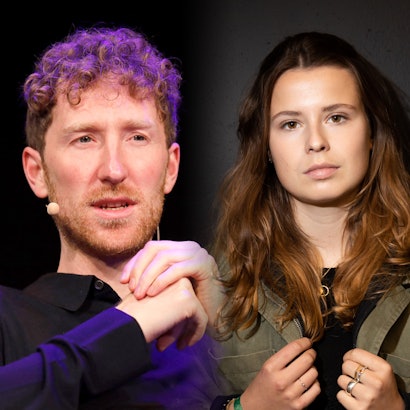 Bilder-Kombination: Louis Klamroth und Luisa Neubauer blicken in die Kamera
