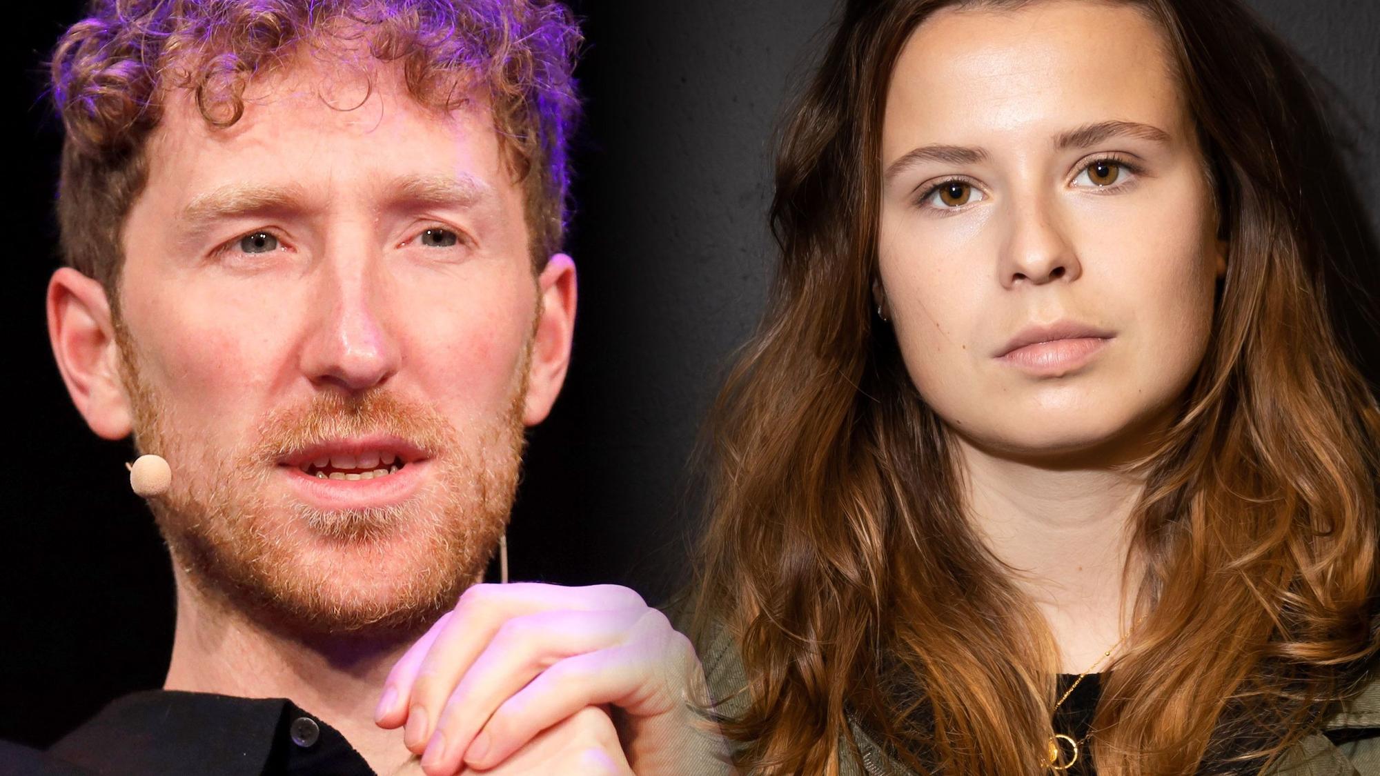 Bilder-Kombination: Louis Klamroth und Luisa Neubauer blicken in die Kamera