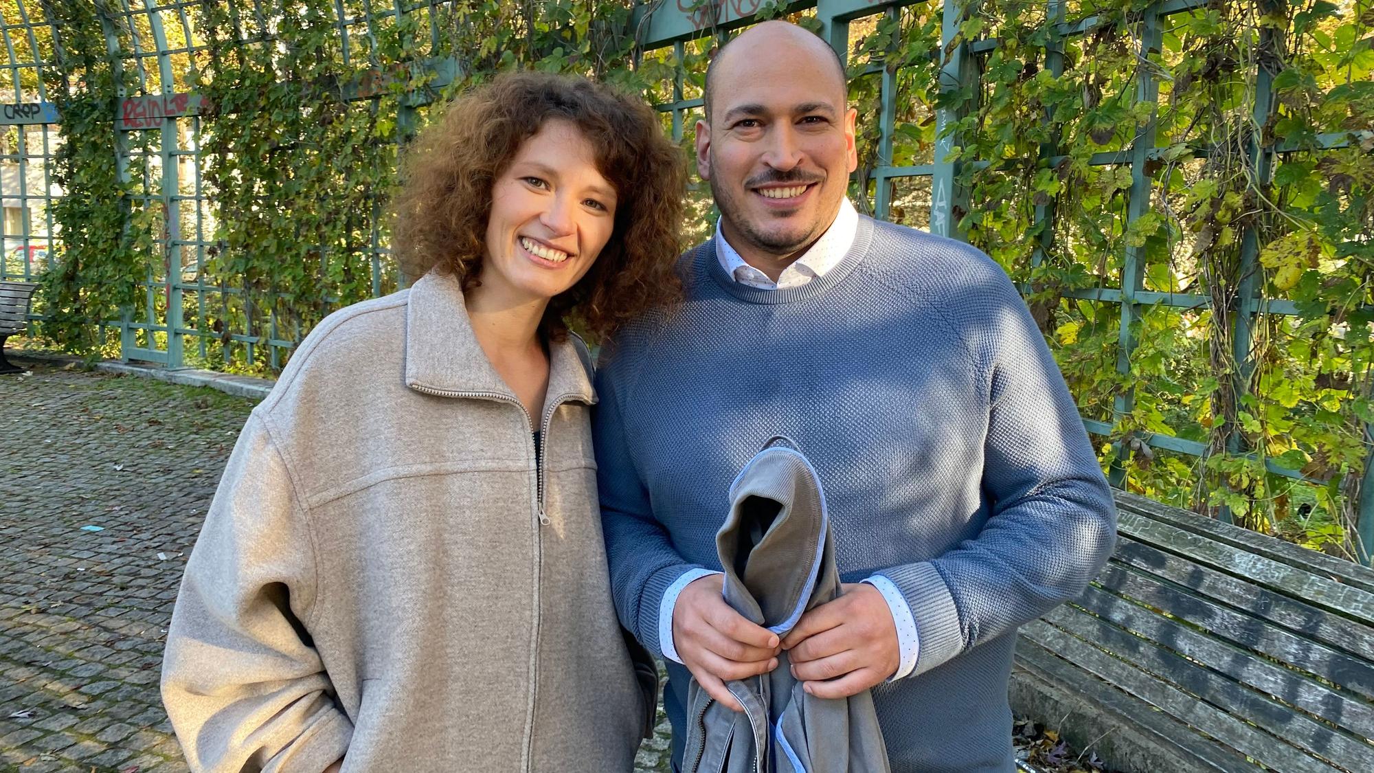 Ricardo Casado aus Waldbröl und seine Lebensretterin Marianne Scheller aus Straufhain.