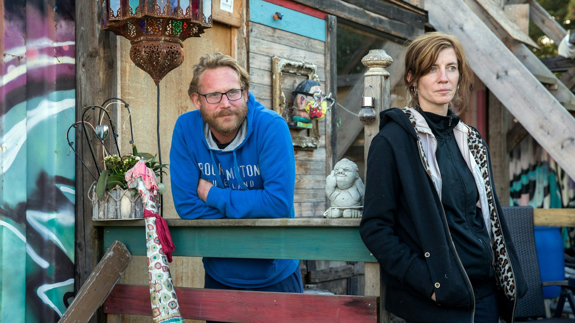 20.09.2022, Köln: Die Betreiber/ Veranstalter der Open-Air-Location "Südbrücke", Boris Witschke und Linda Schulze.
Foto: Michael Bause