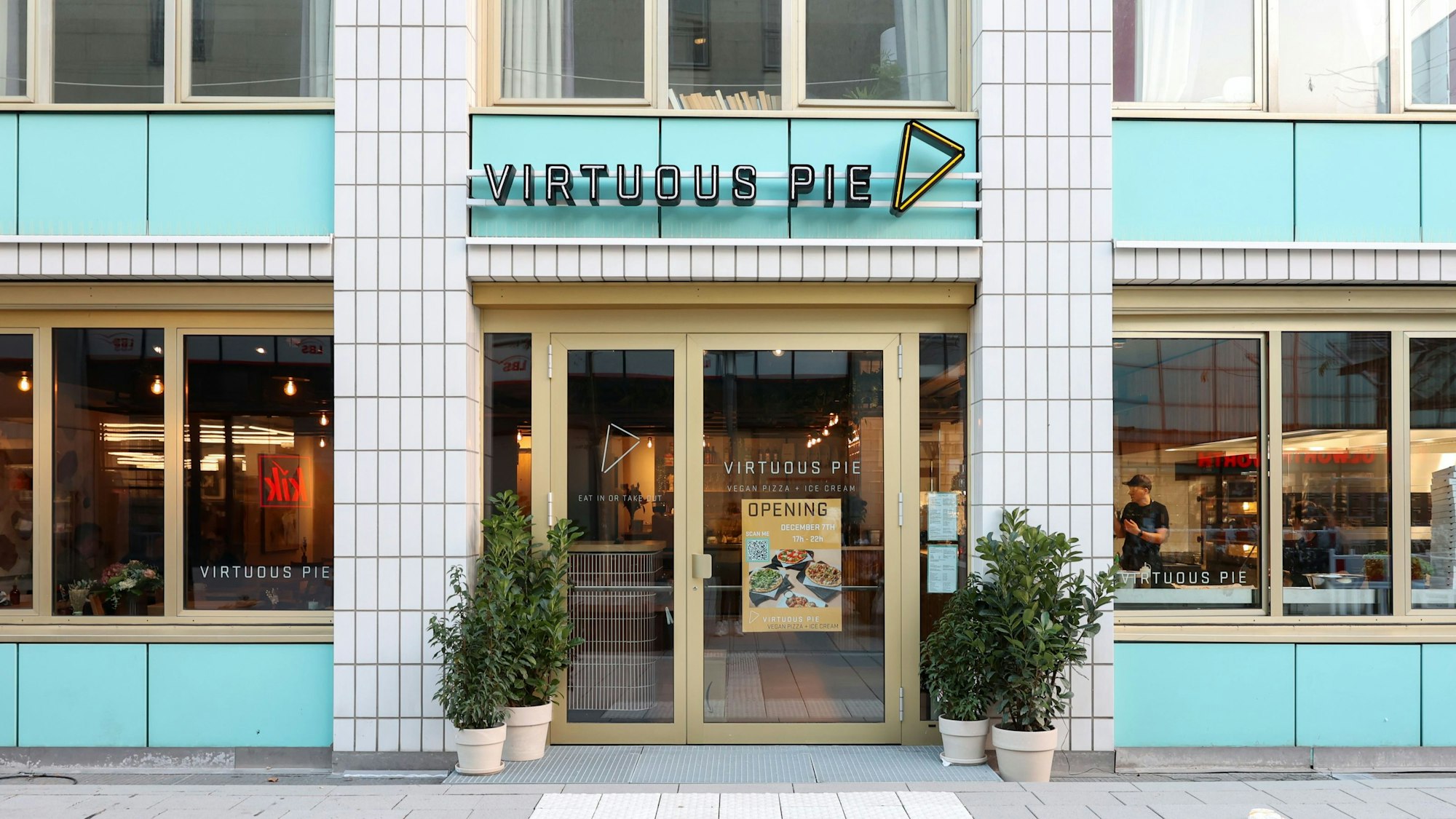 Das Virtuous Pie von außen.