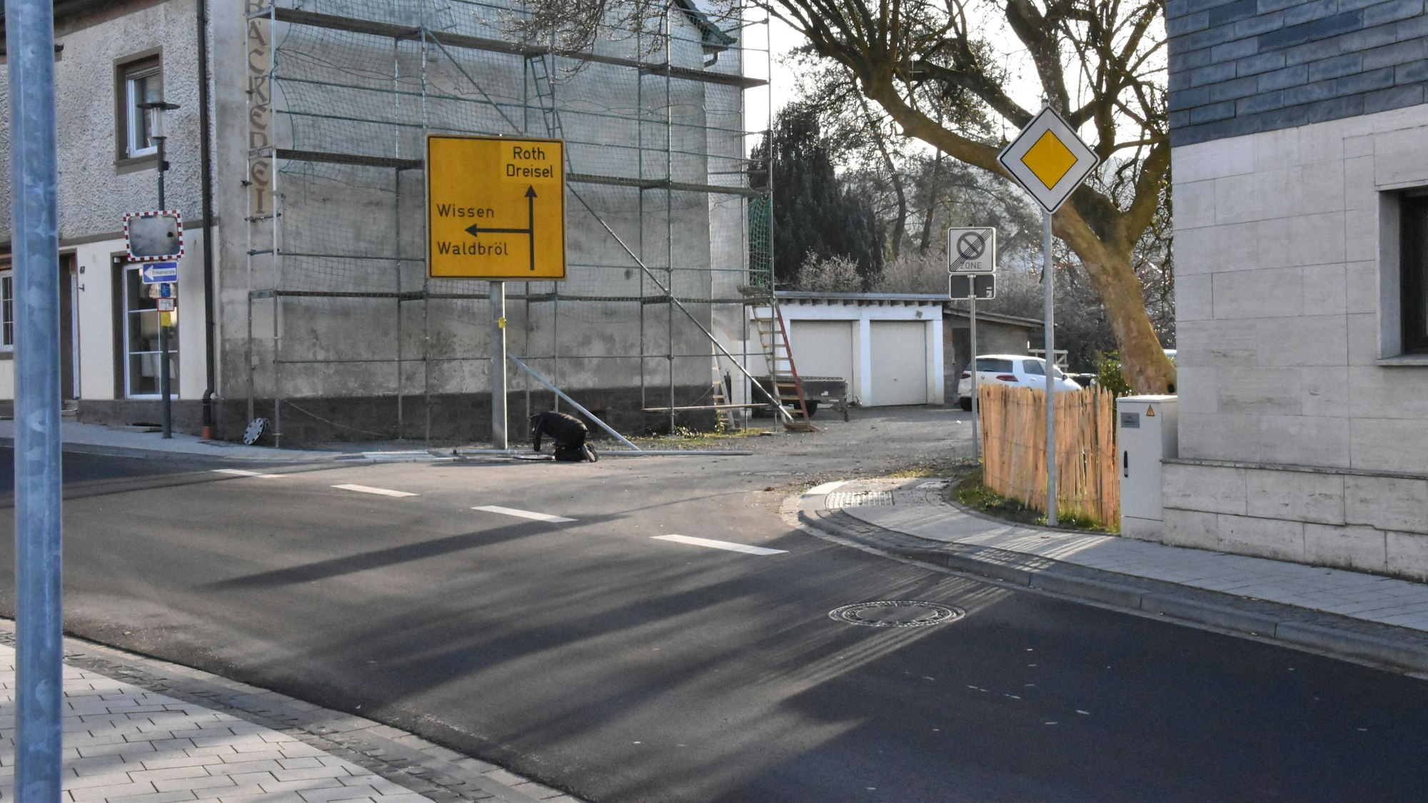 Das Bild zeigt eine Straße in Windeck-Dattenfeld.