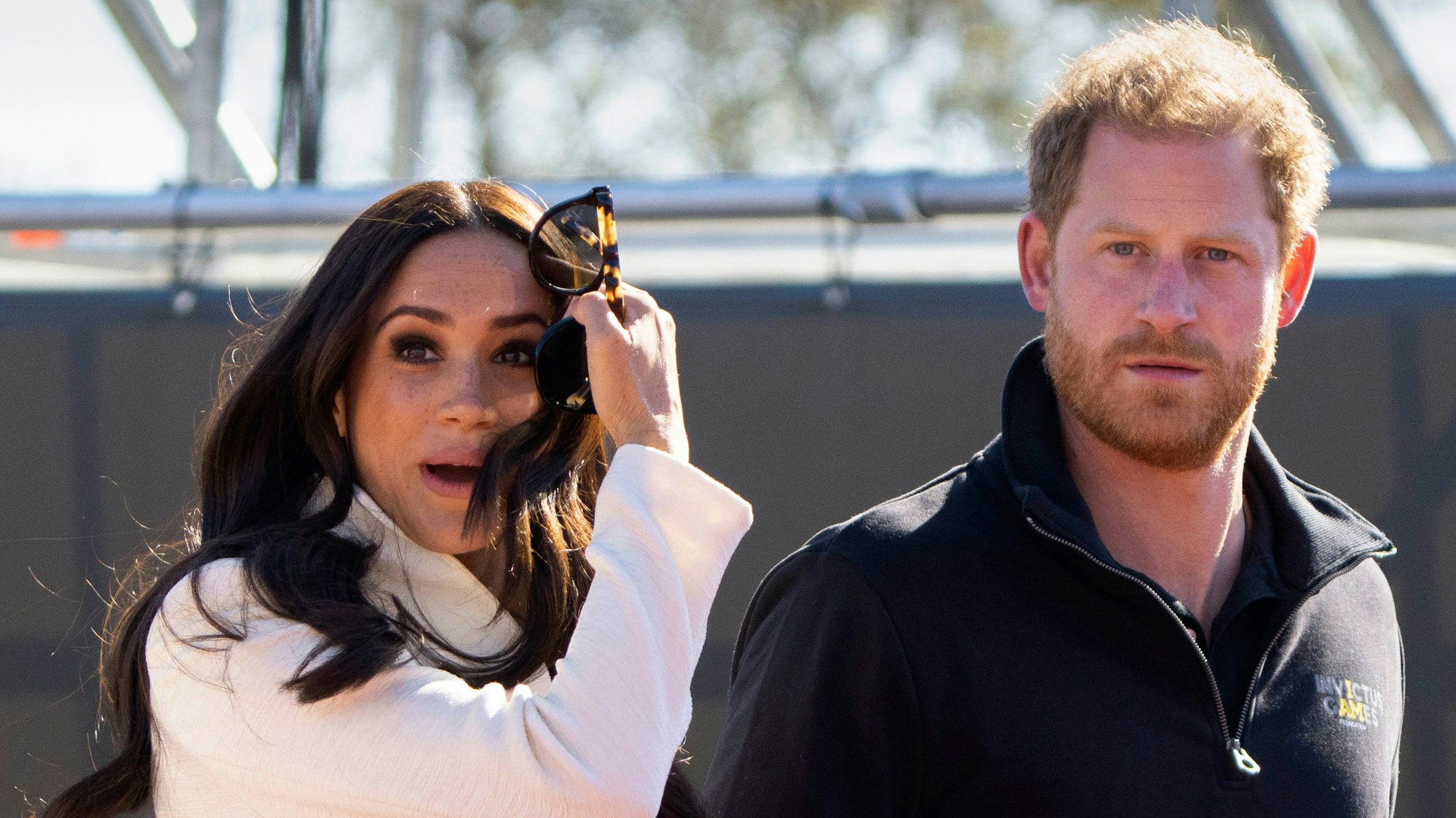 Prinz Harry gemeinsam mit seiner Frau Herzogin Meghan.