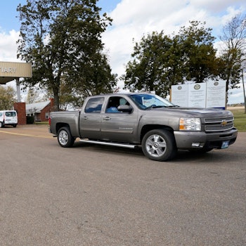 Das Eingangstor der Mississippi State Justizvollzugsanstalt.