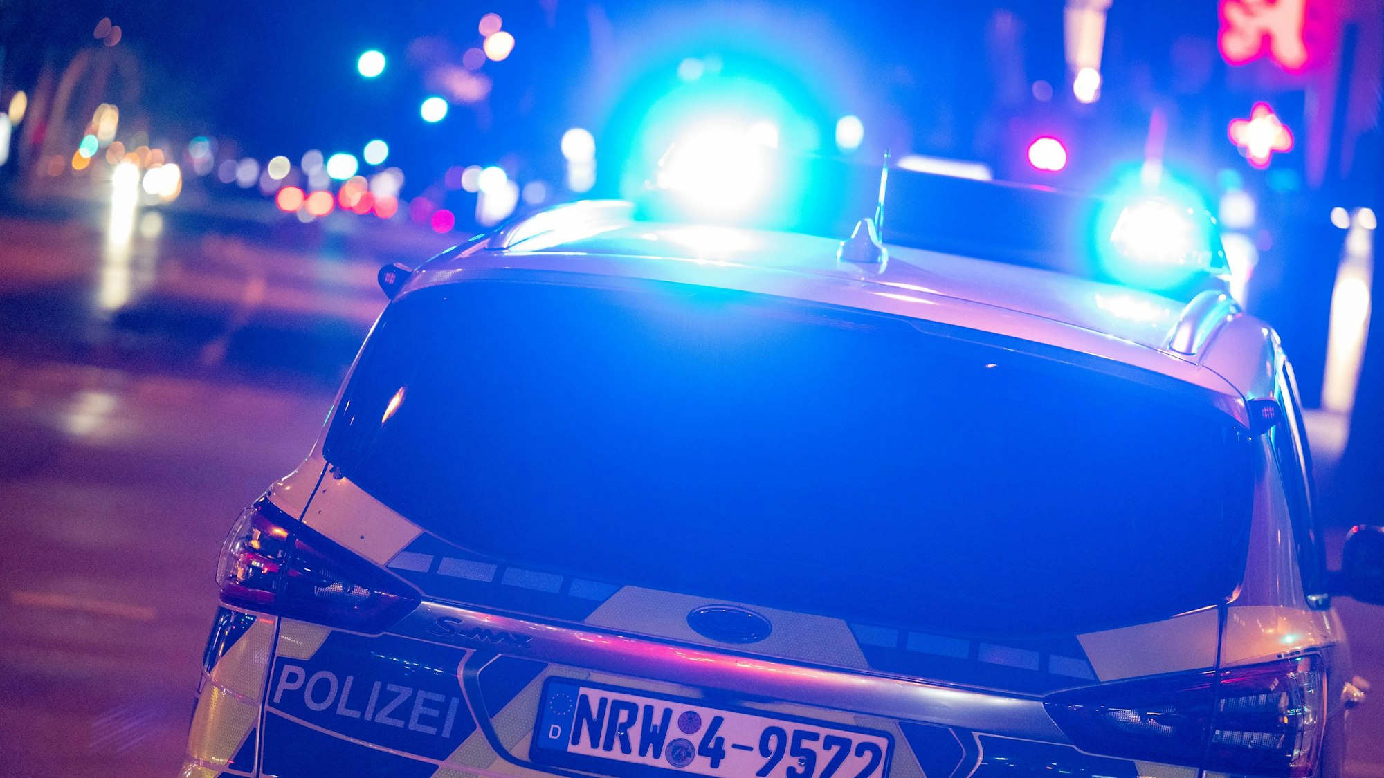 Die Polizei ist auf den Ringen im Einsatz.