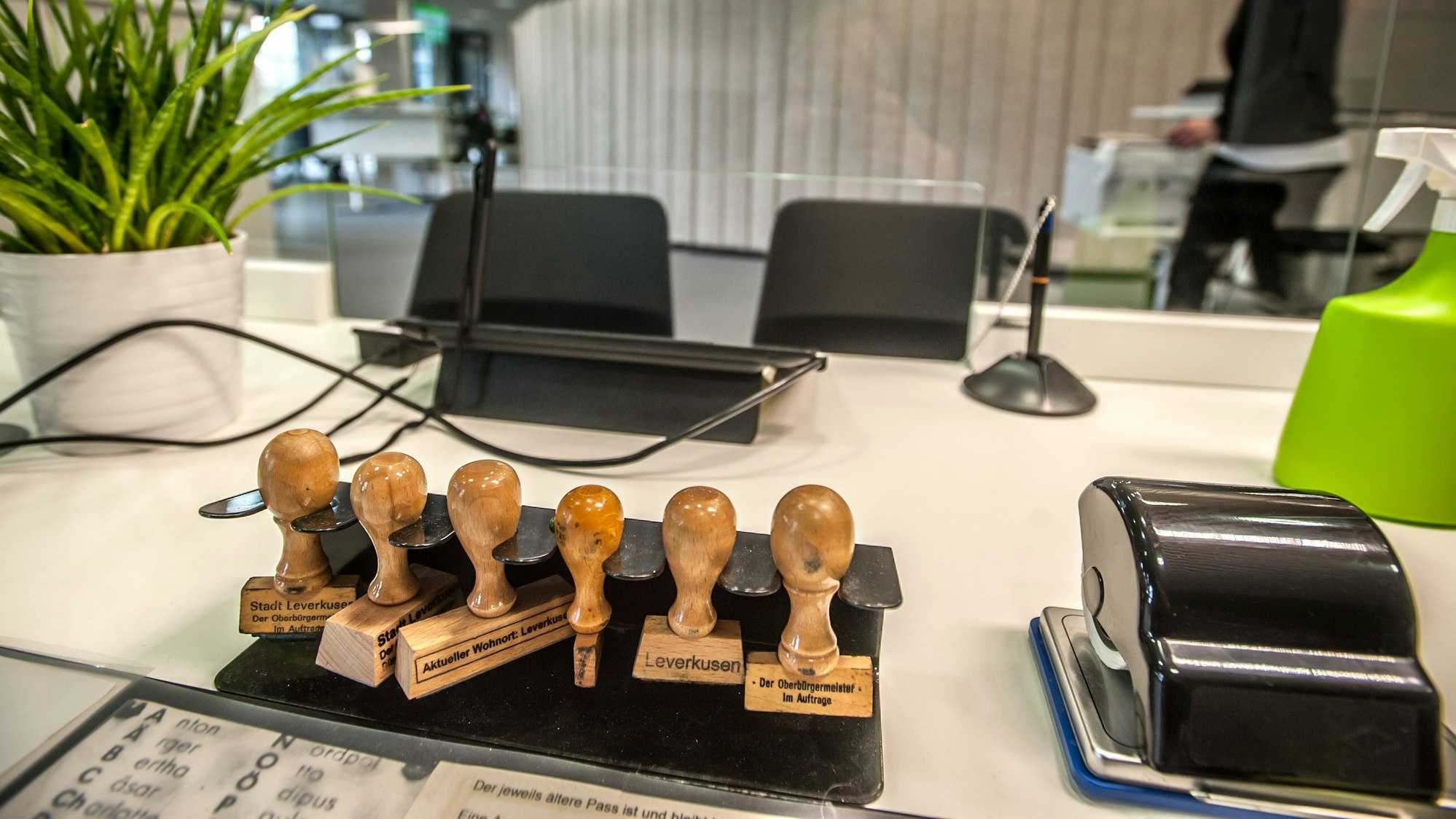 Stempel im Bürgerbüro in den Luminaden