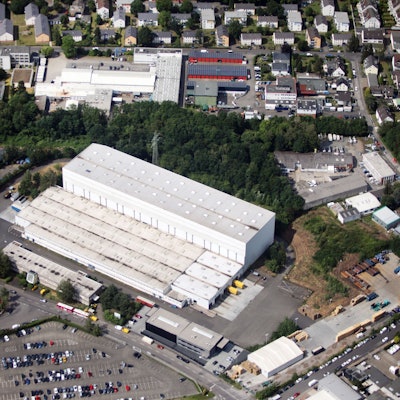 Luftbild vom Zanders-Gelände in Bergisch Gladbach