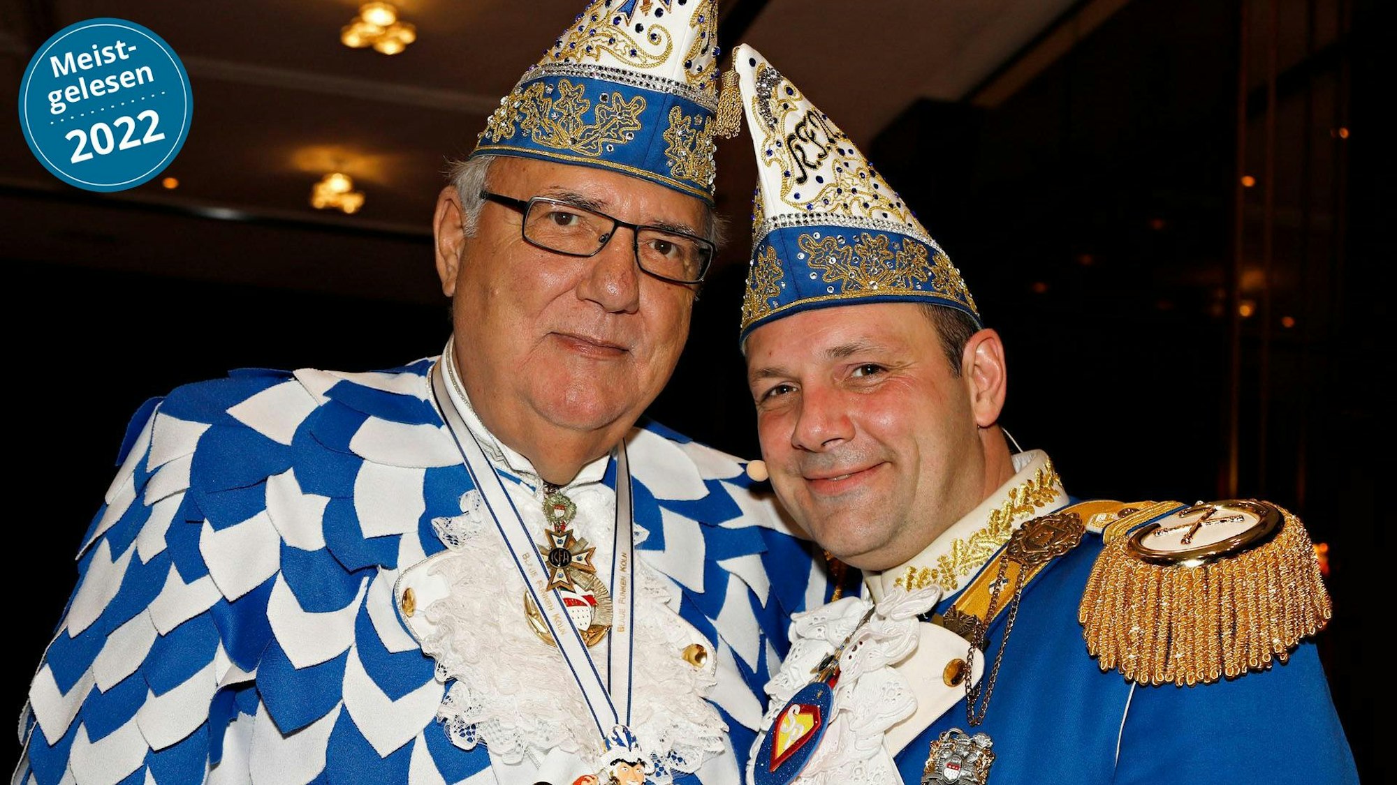 Peter Griesemann mit Sohn Björn im Jahr 2019