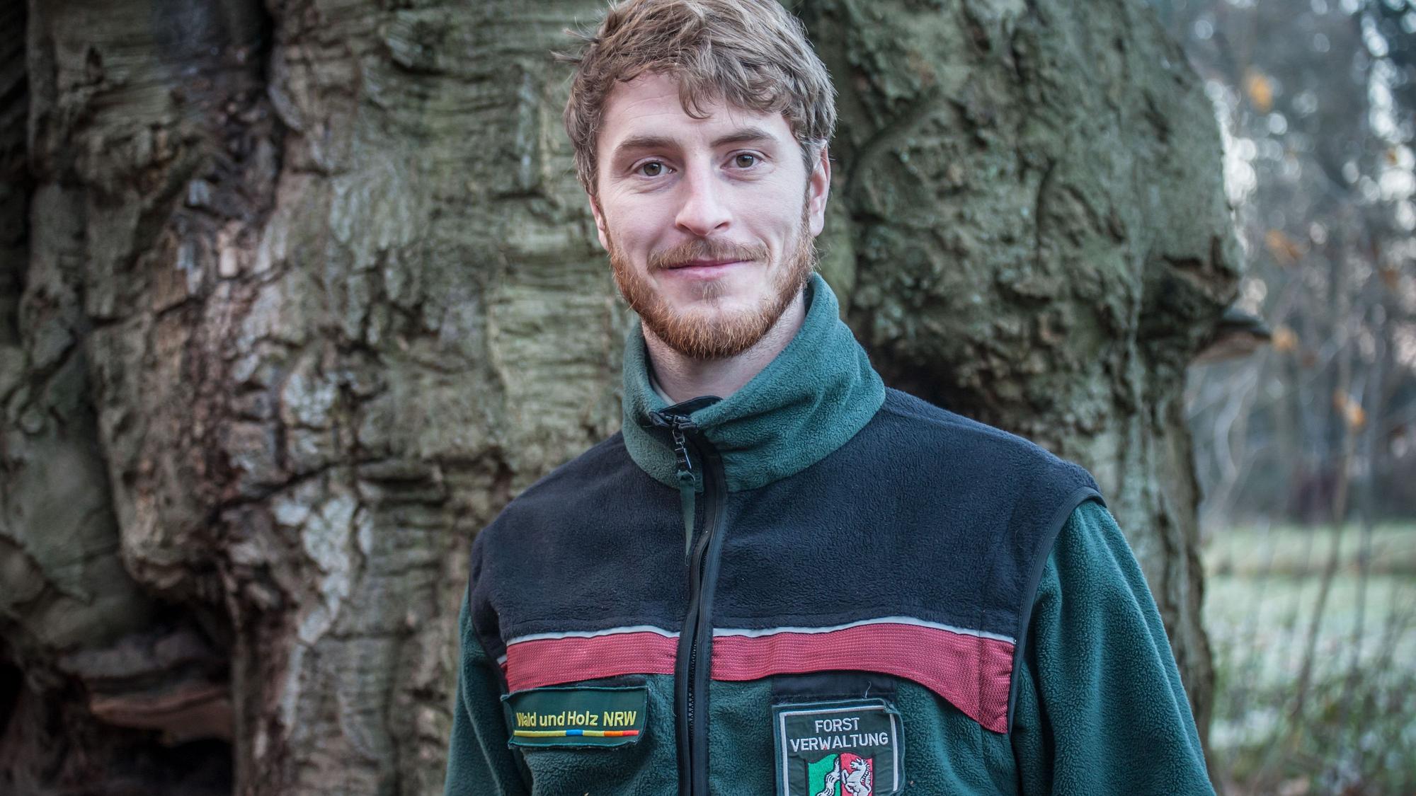 Neuer Förster, nachfolger Zimmermanns. Im Schlosspark Morsbroich, dessen Rand zu den Waldgebieten Leverkusens zählt. Foto: Ralf Krieger