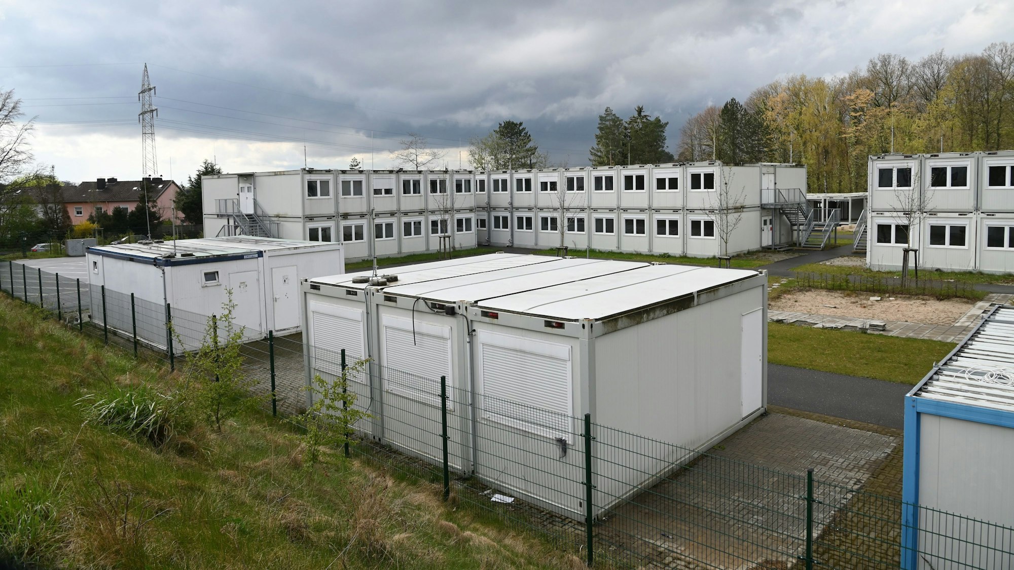 Carpark Bensberg Wohncontainer für Flüchtlinge.