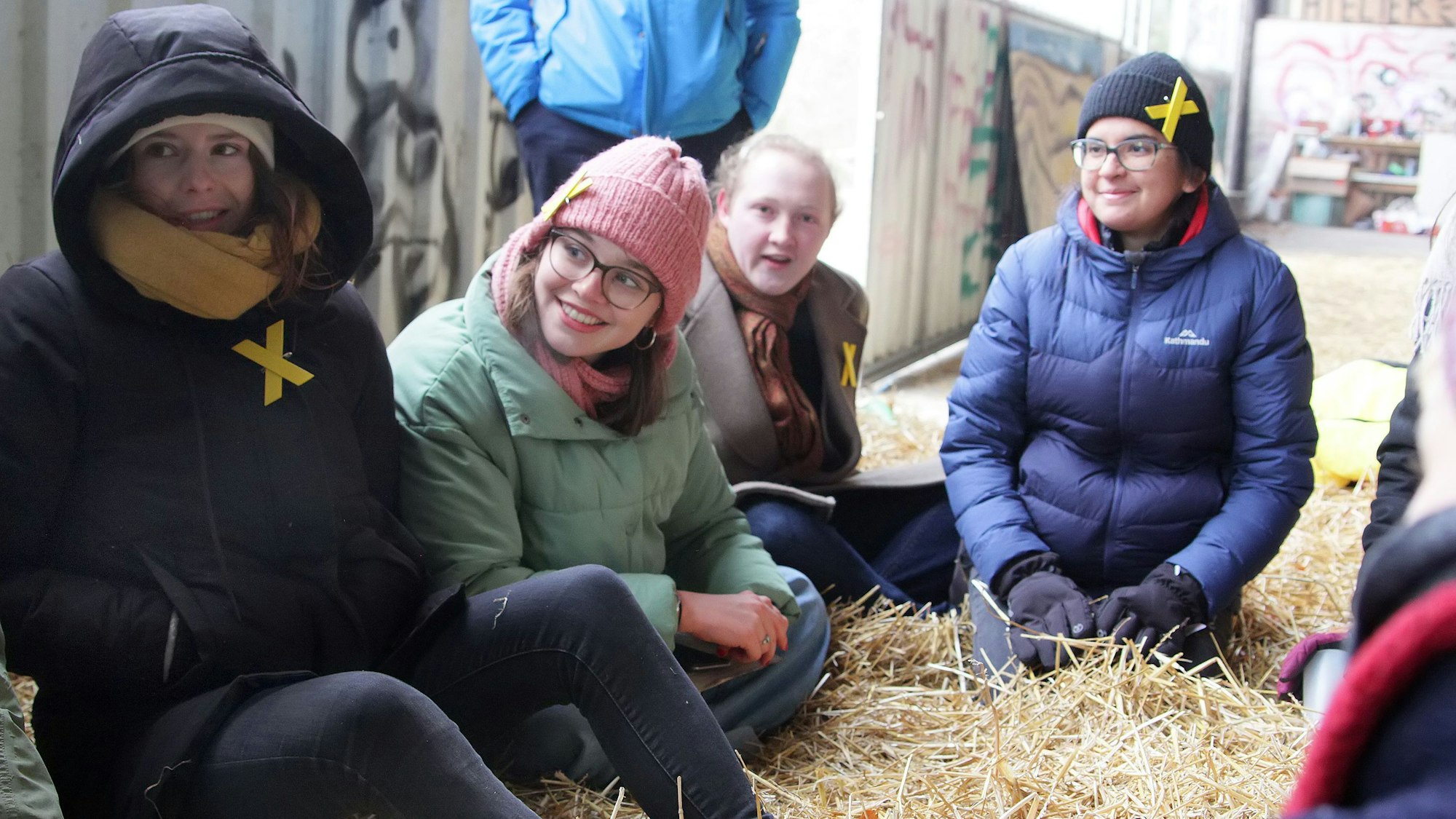 Luisa Neubauer am Sonntag in Lützerath