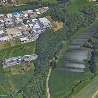 Blick aus der Luft auf das Gebiet in Lohmar-Scheiderhöhe, wo die Stadtwerke eine große Solaranlage errichten wollen.
