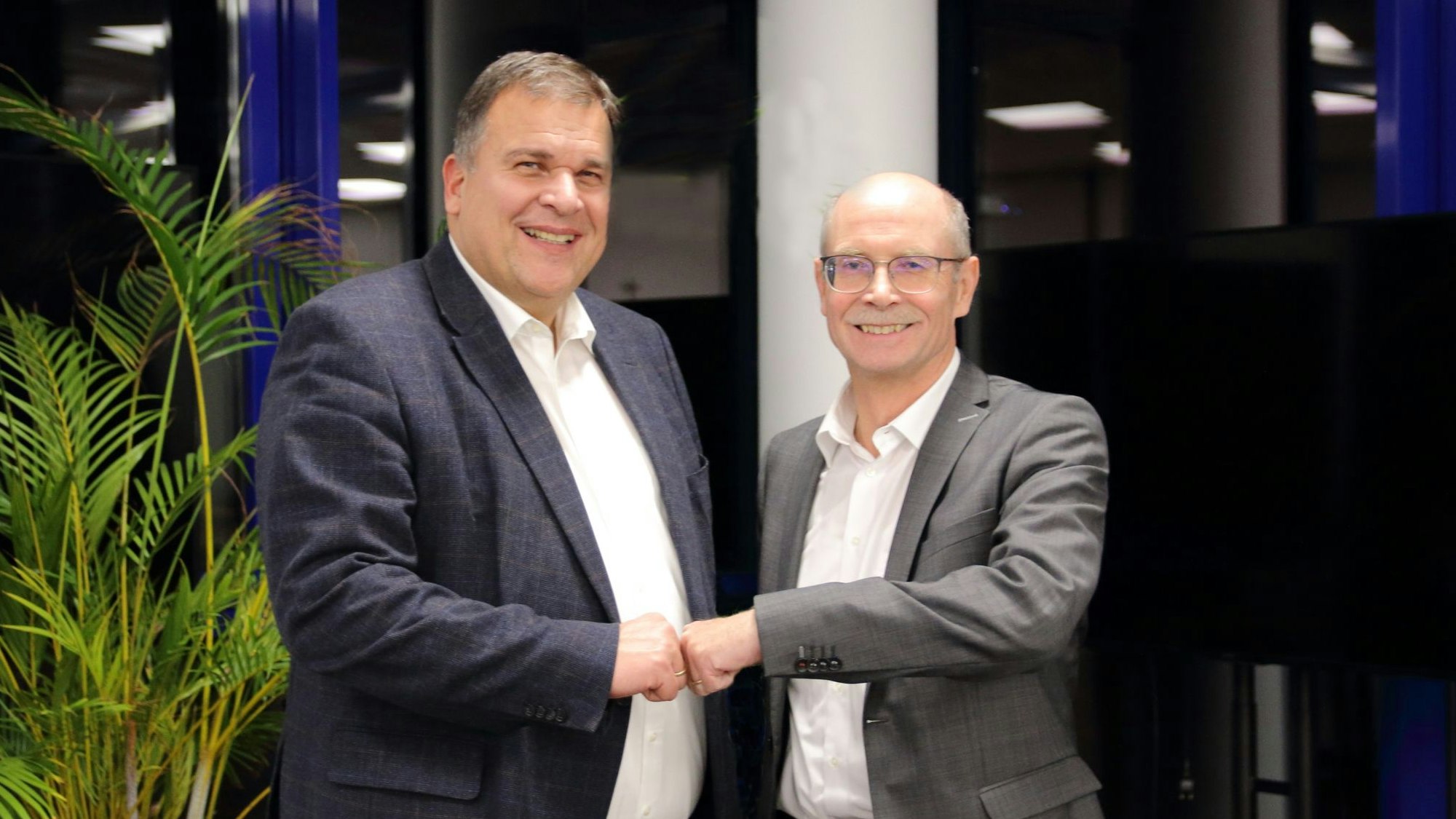 Thomas Gäde (l.) und Dieter Kesper, Chefs der beiden Cellitinnen-Stiftungen.