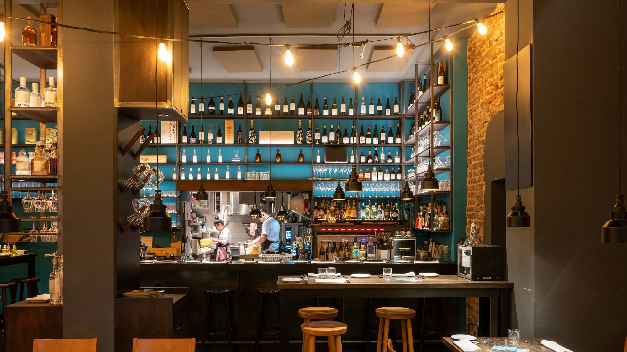 Innenansicht Restaurant Phaedra in der Elsaßstraße