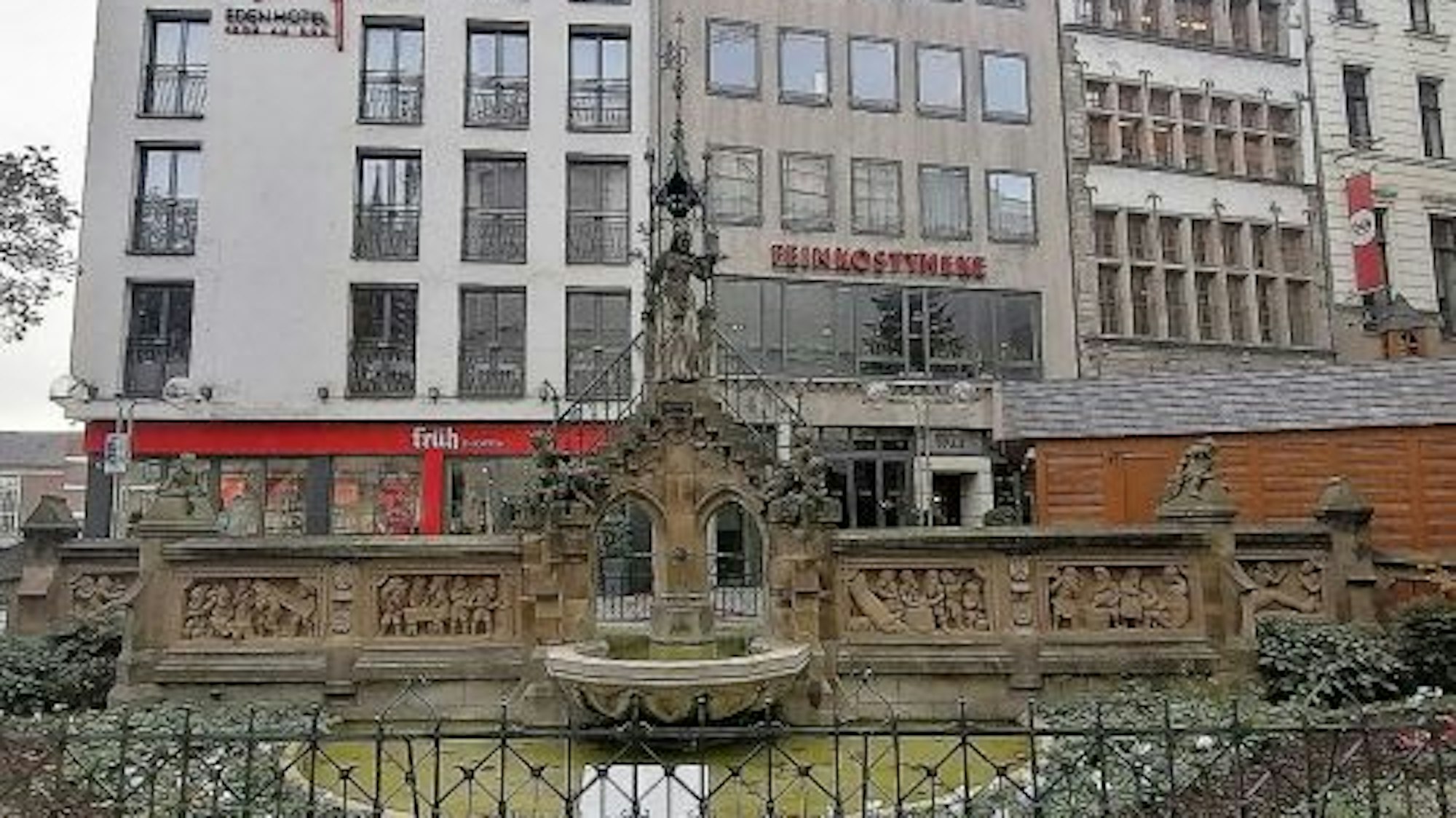 Ein aktuelles Foto des Heinzelmännchenbrunnens.