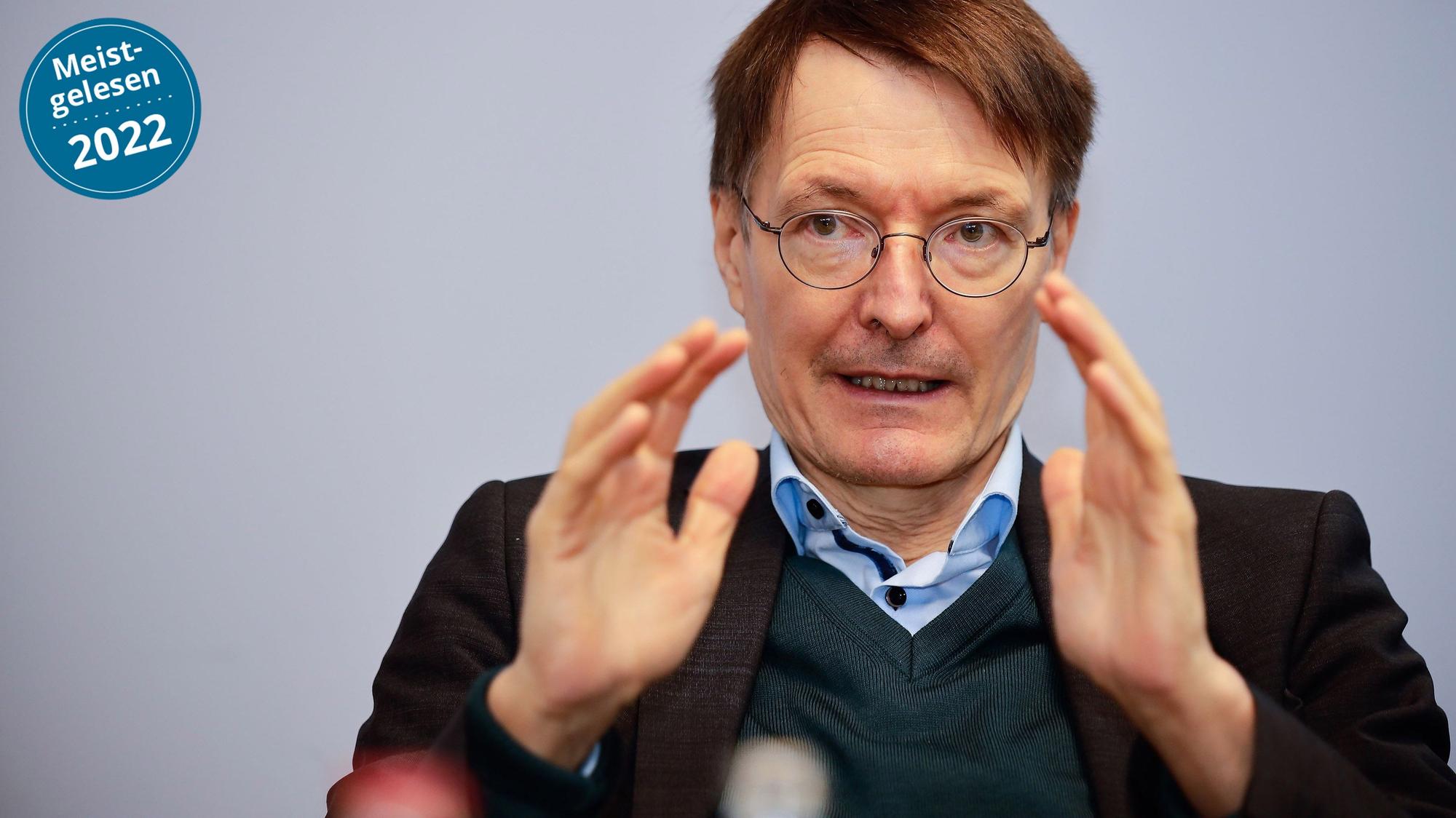 SPD-Politiker Karl Lauterbach (Bundesgesundheitsminister) in der Redaktion des „Kölner Stadt-Anzeiger“.