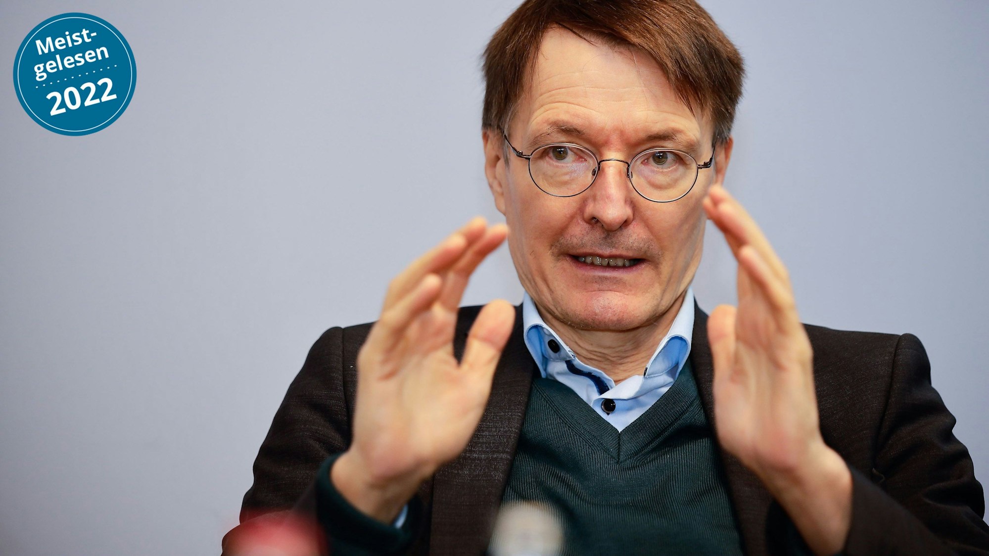 SPD-Politiker Karl Lauterbach (Bundesgesundheitsminister) in der Redaktion des „Kölner Stadt-Anzeiger“.