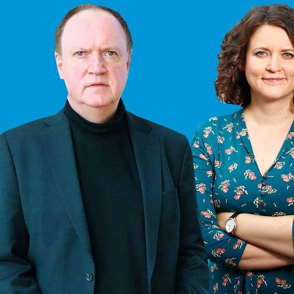 Bildkombination Gerhard Voogt, Anne Burgmer und Carsten Fiedler vor blauem Hintergrund