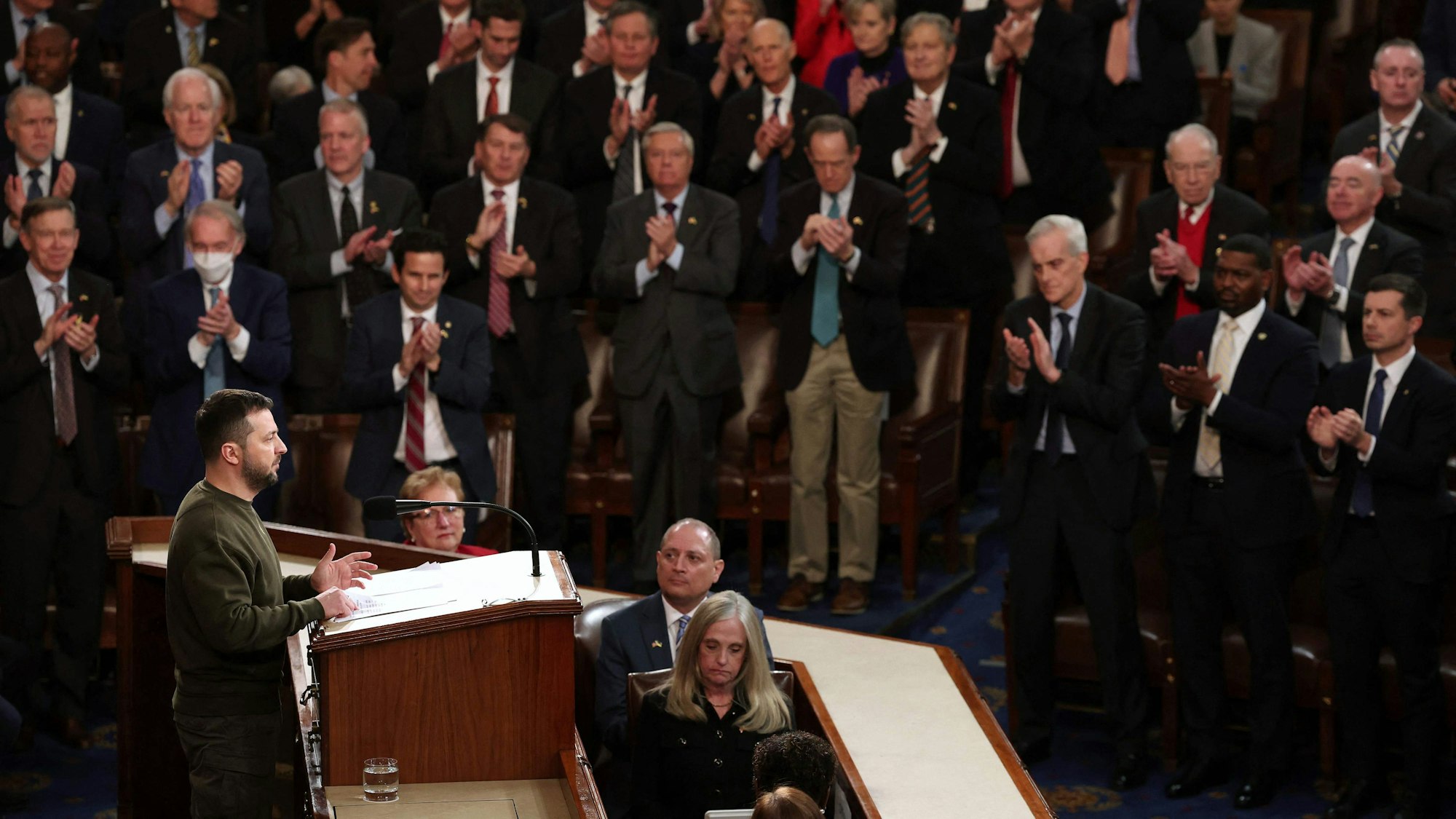 Wolodymyr Selenskyj spricht im US-Repräsentantenhaus