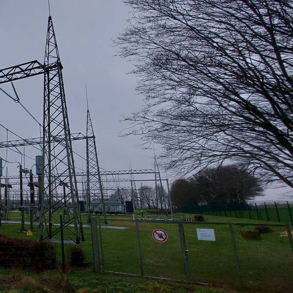 Das Umspannwerk in der Gemeinde Dahlem im Kreis Euskirchen.
