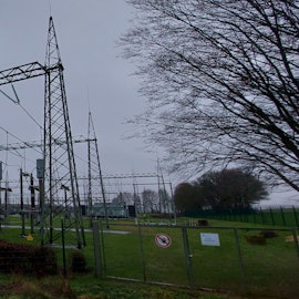 Das Bild zeigt das Umspannwerk des Übertragungsnetzbetreibers Amprion in Dahlem.