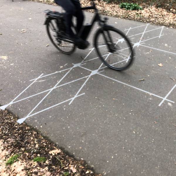 Fahrrad-Zählstelle Balkantrasse neu 2021