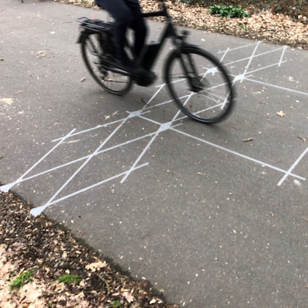 Fahrrad-Zählstelle Balkantrasse neu 2021