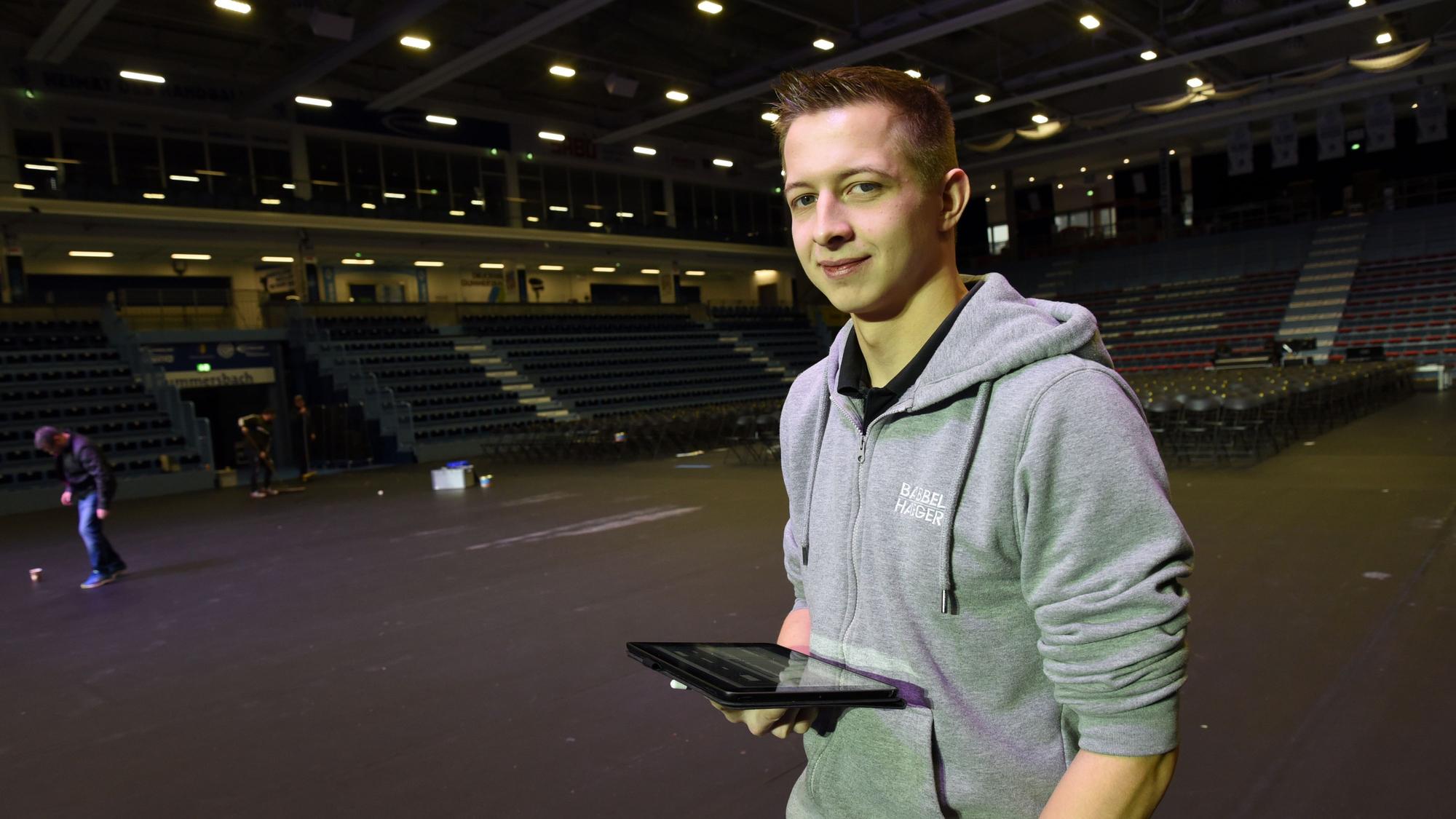 Moritz Falderbaum ist einer der vielen Techniker.