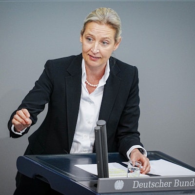 Alice Weidel spricht im Bundestag.