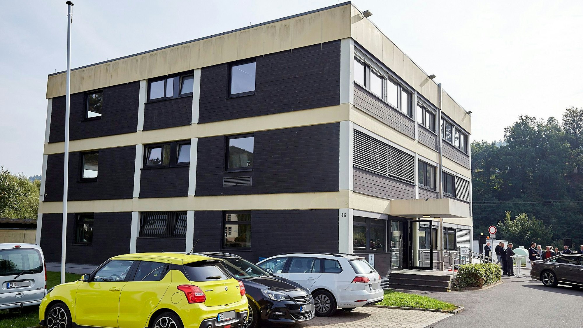 Die Polizeiwache Schleiden von außen.