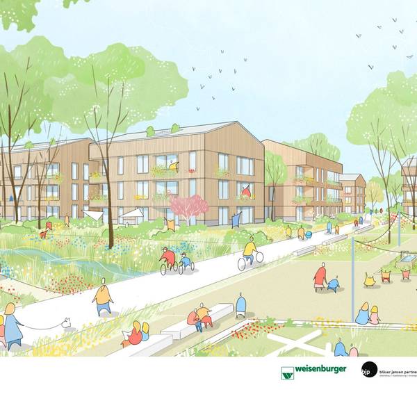 Eine Darstellung des neuen Quartiers.