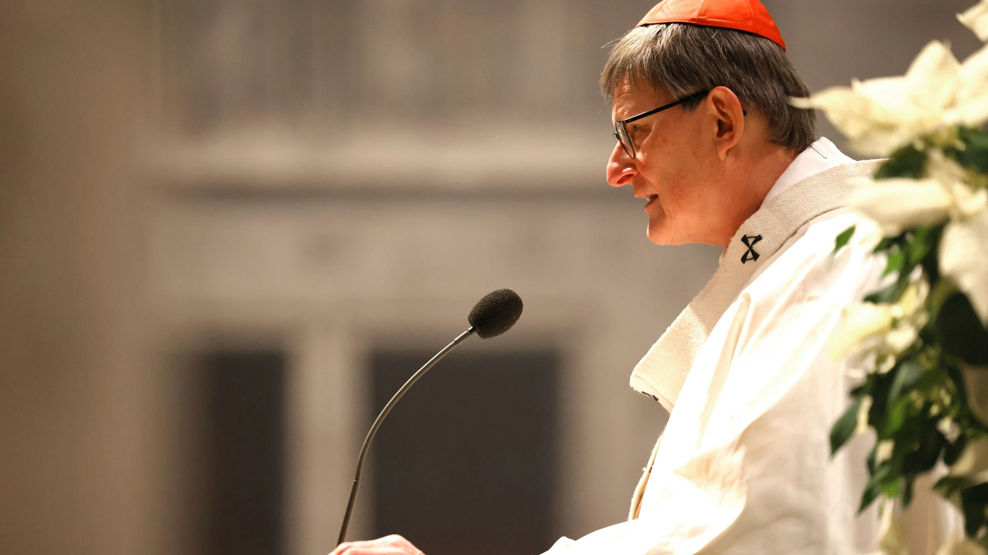 Kardinal Rainer Maria Woelki zelebriert im Kölner Dom das weihnachtliche Pontifikalamt am 1.Weihnachtstag.