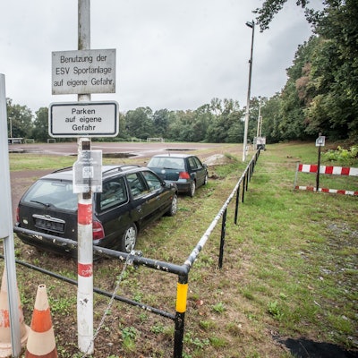 Die große ESV-Anlage Opladen: Fußball, Schießen und eine Tennis-Anlage. Foto: Ralf Krieger