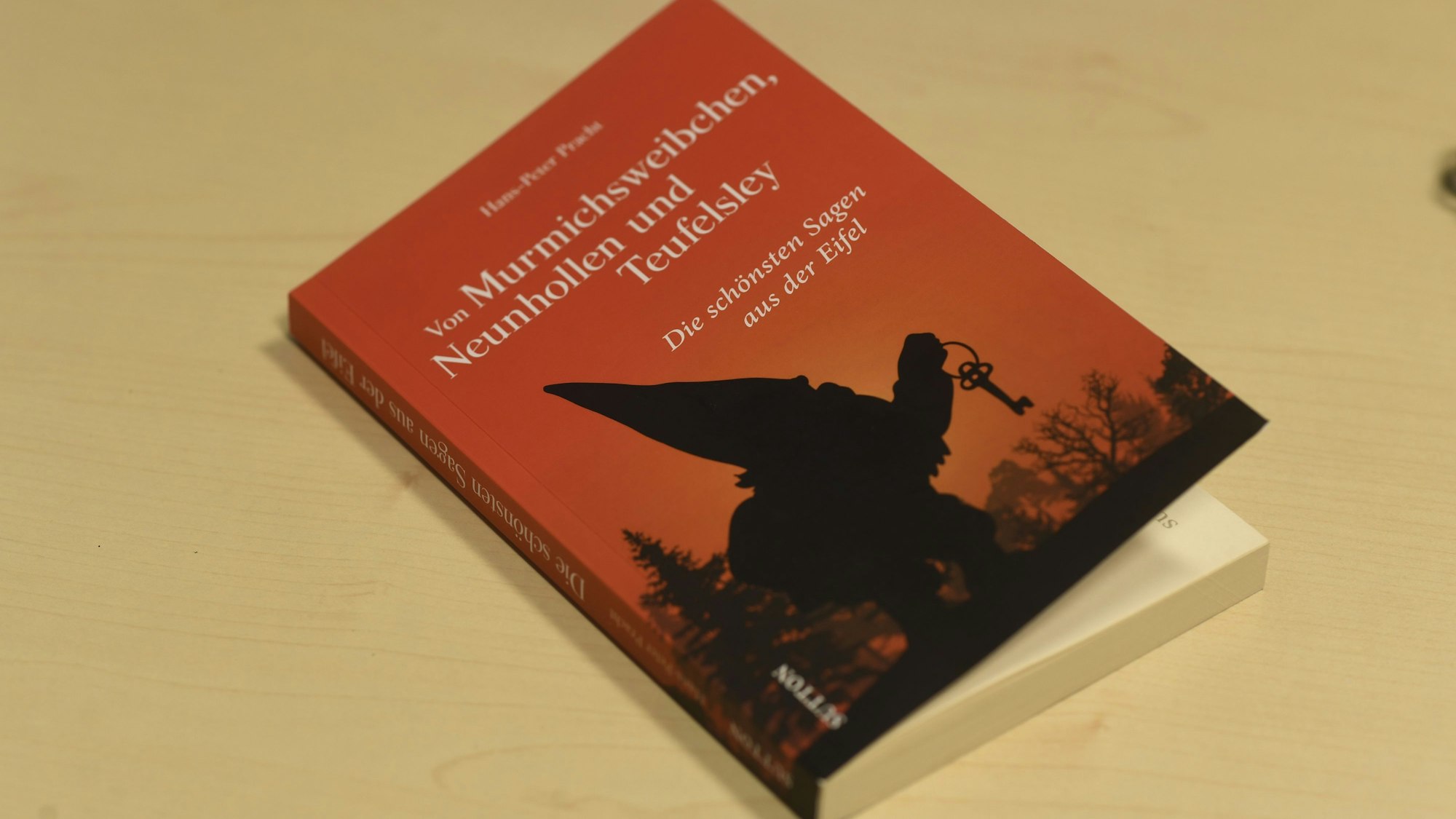 Das neue Buch liegt auf einem Tisch.