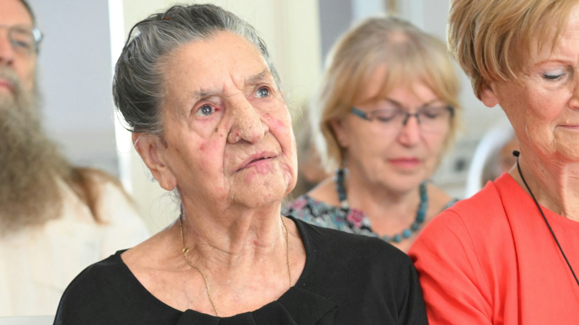 Philomena Franz bei der Feier zu ihrem 100. Geburtstag im Juni 2022.