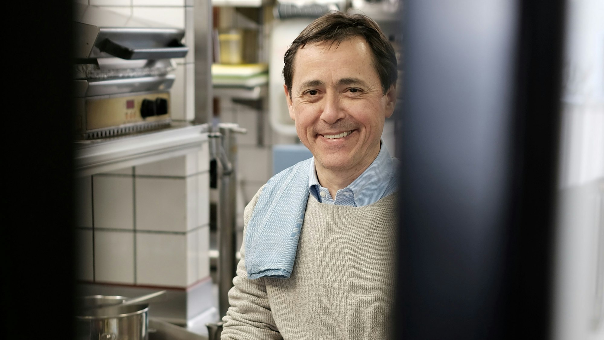 Vincent Moissonnier in der Küche seines Restaurants.